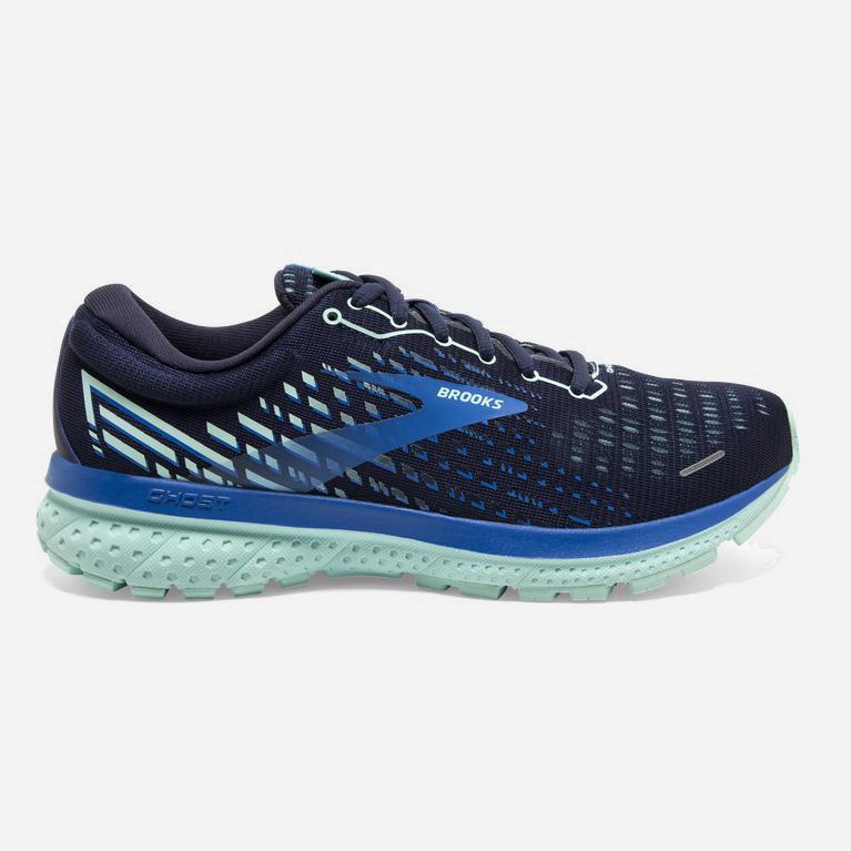 Tenis Brooks Ghost 13 - Zapatillas Para Correr En Asfalto Mujer - Azules / Azules (MTVK-30271)